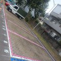 屯區藝文中心停車場標線.立牌2